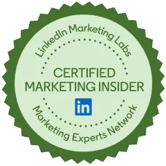 LinkedIn Marketing Insider badge